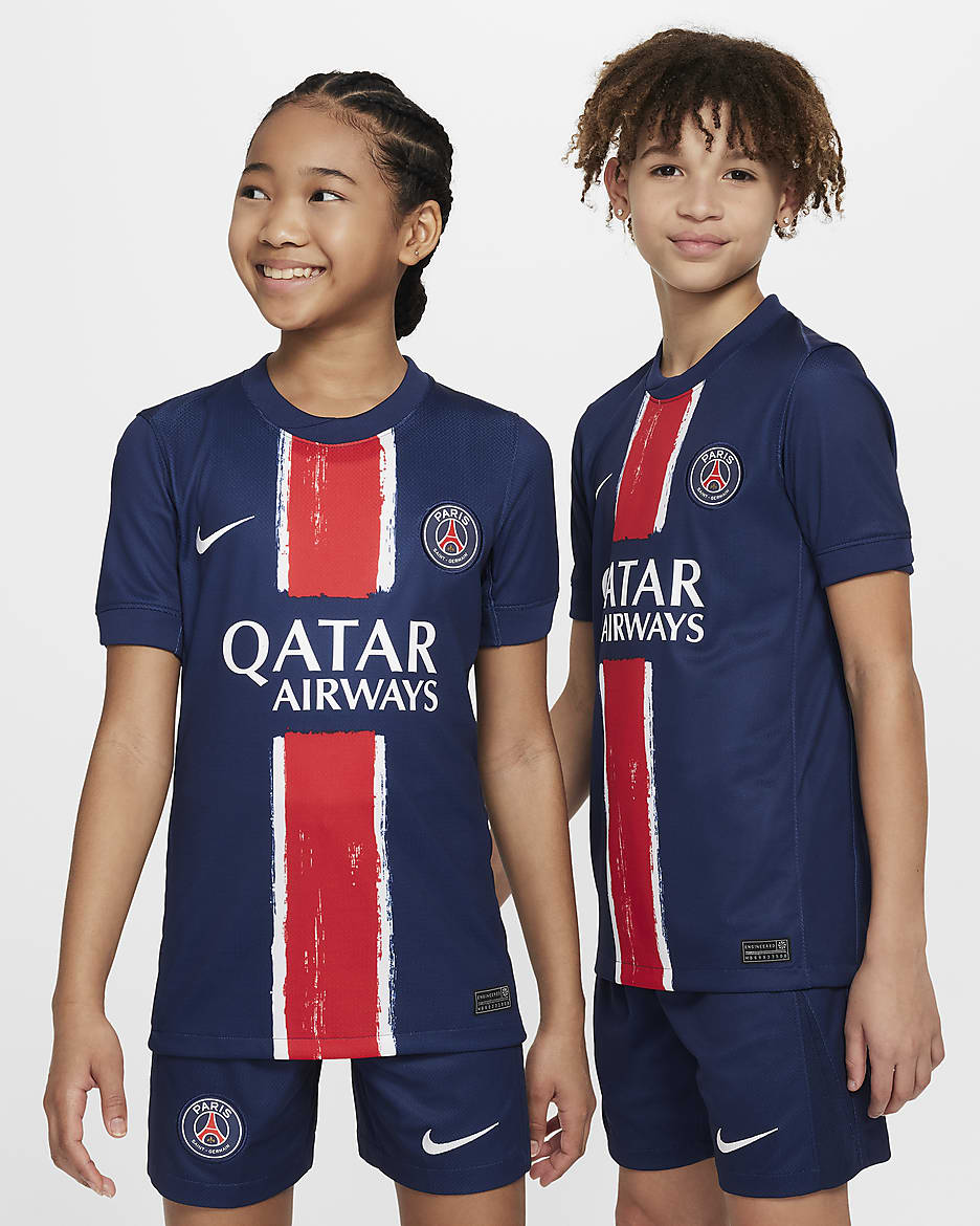 NIKE公式】パリ サンジェルマン (PSG) 2024/25 スタジアム ホーム ジュニア ナイキ Dri-FIT サッカー レプリカ ユニフォーム.オンラインストア  (通販サイト)